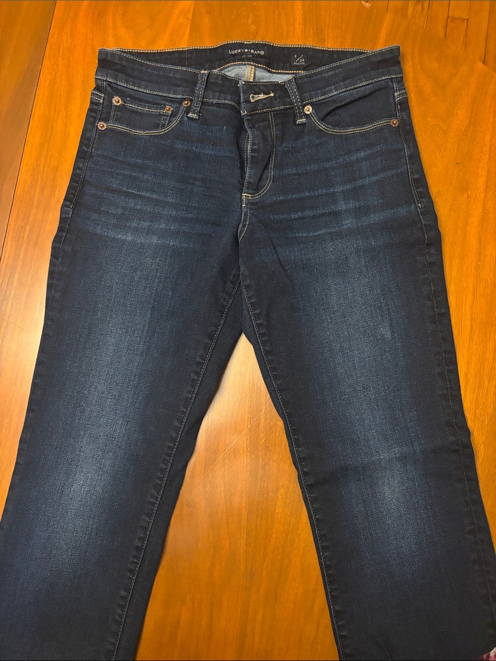 Lucky Brand Women's Dark Indigo Sweet Straight Jeans